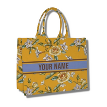 Load image into Gallery viewer, Icon Tote - Your Own Flora Print Book Tote
