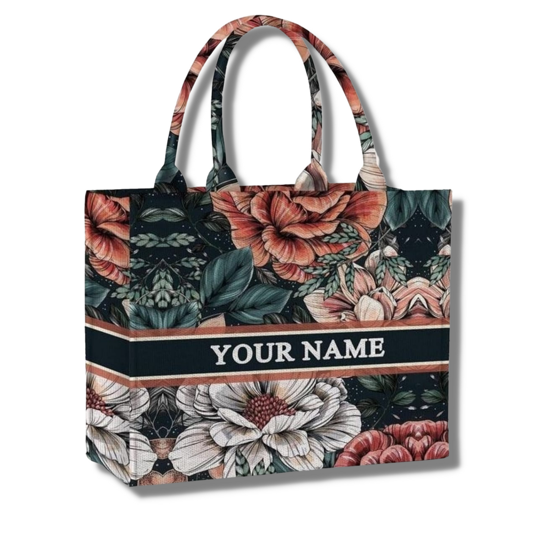 Icon Tote - Your Own Flora Print Book Tote