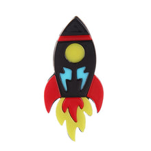 Load image into Gallery viewer, Accessories - Brooch : Lovely Acrylic Rockets Brooch /  Batch
