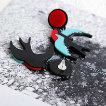 Load image into Gallery viewer, Accessories - Earring : Dangle Statement Acrylic Swallow / Parrot Stud Earrings
