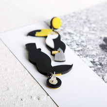 Load image into Gallery viewer, Accessories - Earring : Dangle Statement Acrylic Swallow / Parrot Stud Earrings
