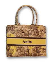 Load image into Gallery viewer, Icon Tote - Your Own Vintage Deer Print Book Tote
